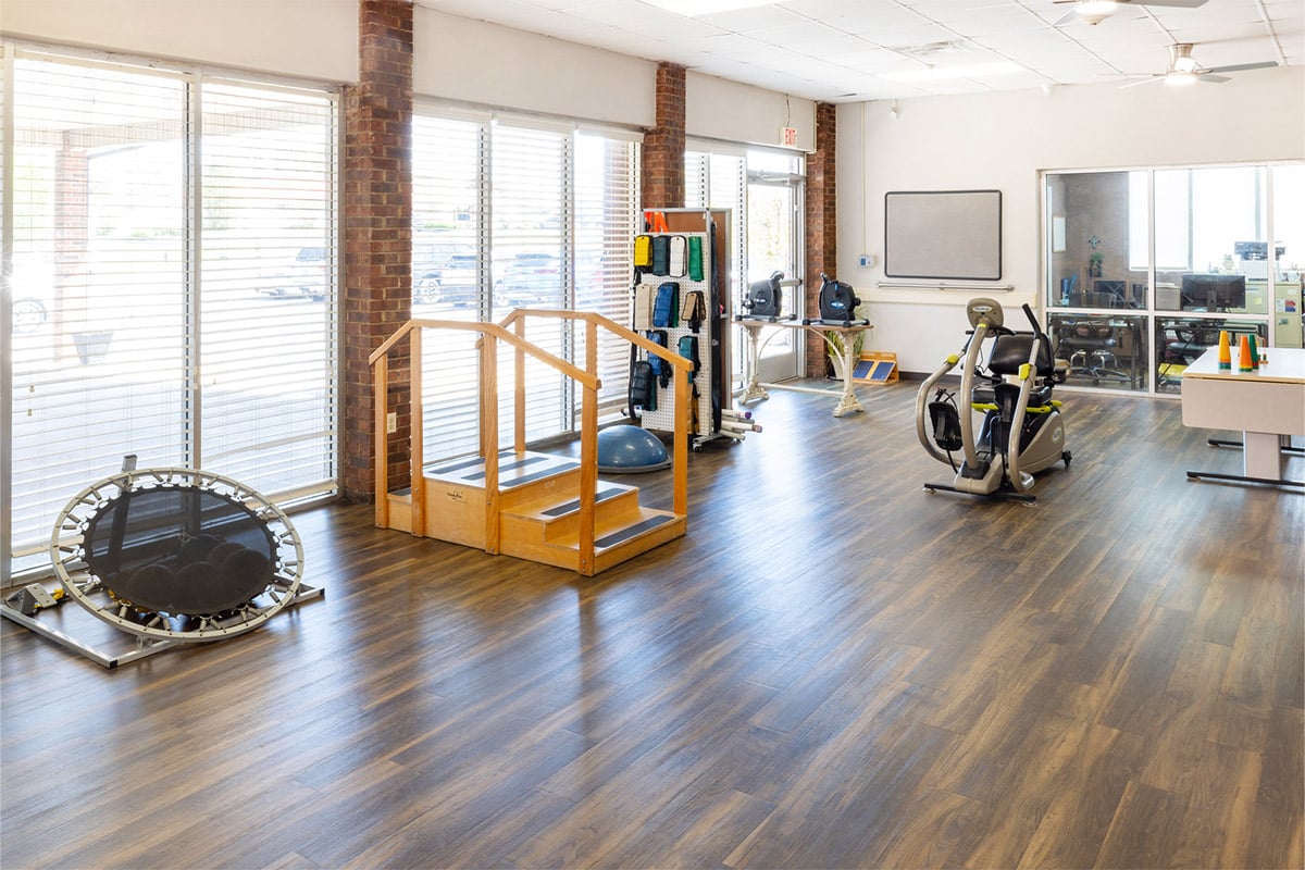 Rehab gym at Lewis Park Post Acute